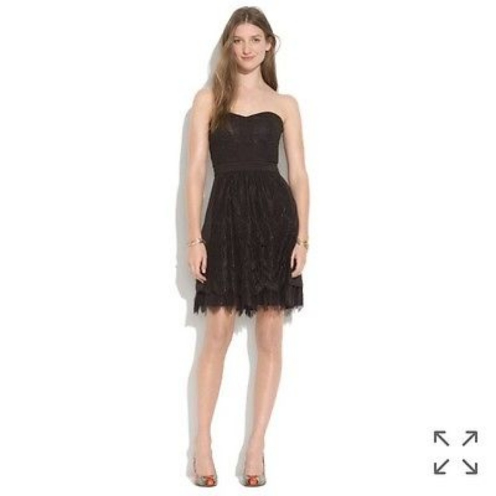 MADEWELL Strapless Lace Dress 8 NWT $198 Party